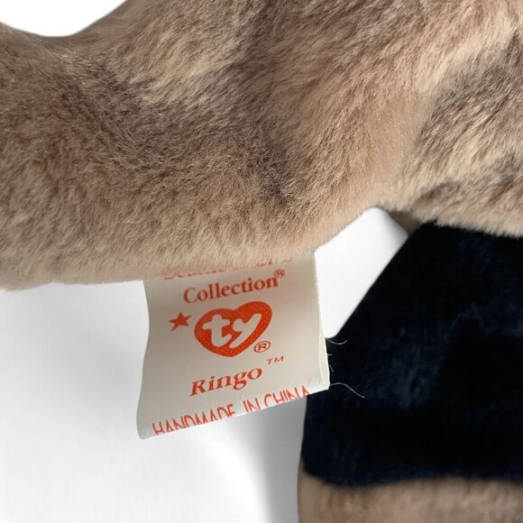 TY Beanie Babies "Ringo" The Raccoon 8" Plush Toy Collectible 1995 NWT - Picture 3 of 6